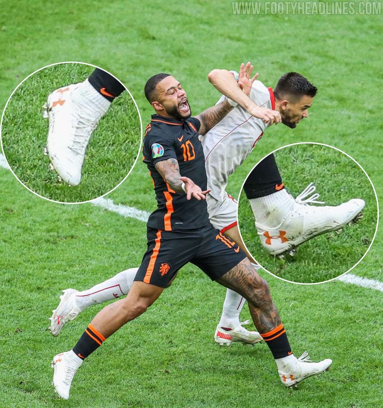 Memphis Depay Wears New Custom Under Armour Boots Still Without